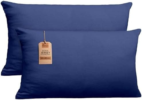 NatureMark Jersey Kissenbezüge – weich & atmungsaktiv, hautfreundlich – 40x40 cm, Anthrazit