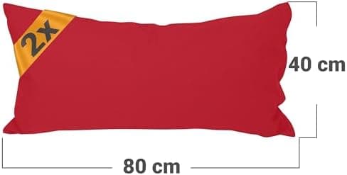Doppelpack Baumwoll-Kissenbezüge 40 x 15 cm – Navyblau, schlichtes modernes Design