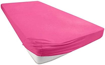 Jersey-Spannbettlaken 100% Baumwolle – 90–100×200 cm, für Matratzen bis 25 cm (Steghöhe bis 23 cm), Beige