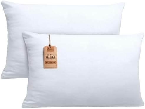 NatureMark Jersey Kissenbezüge – weich & atmungsaktiv, hautfreundlich – 40x40 cm, Anthrazit