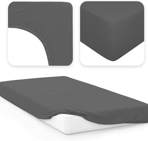 Jacobson Jersey-Spannbettlaken aus Baumwolle – OEKO-TEX STANDARD 100, 180x200–200x200 cm, Weiß