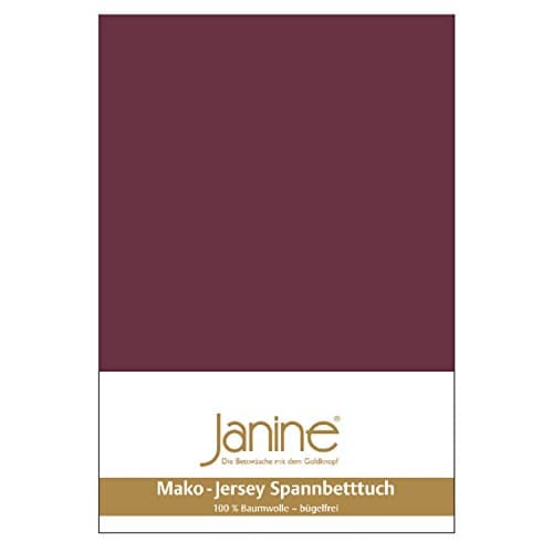 Janine Spannbettlaken Mako-Feinjersey Classic Jersey für Matratzen 180–200 x 200 cm