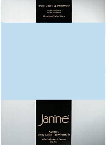 Janine Spannbettlaken Mako-Feinjersey Classic Jersey für Matratzen 180–200 x 200 cm