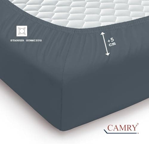 Camry Spannbettlaken 180x200–200x200 cm – Baumwoll‑Jersey Orange