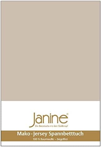 Janine Spannbettlaken Mako-Feinjersey Classic Jersey für Matratzen 180–200 x 200 cm
