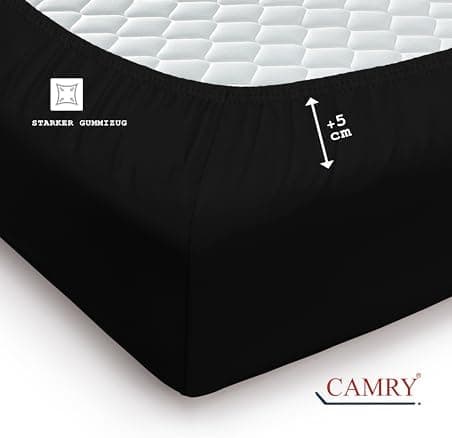 Camry Spannbettlaken 180x200–200x200 cm – Baumwoll‑Jersey Orange