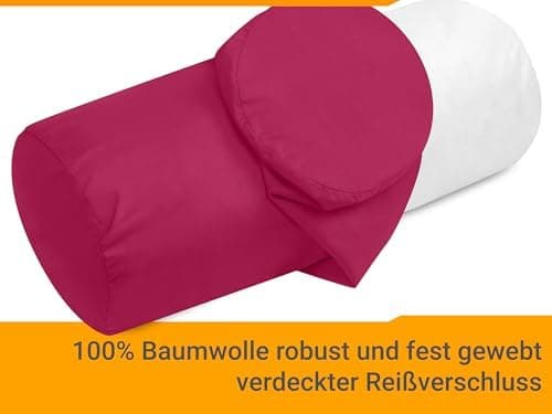 Doppelpack Baumwoll-Kissenbezüge 40 x 15 cm – Navyblau, schlichtes modernes Design