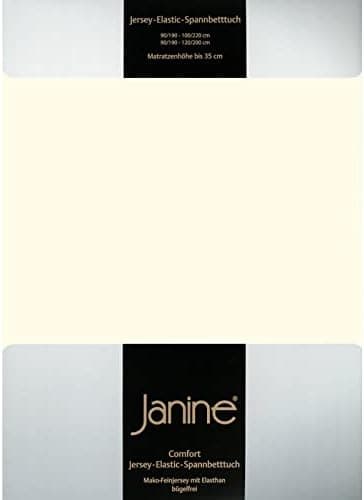 Janine Spannbettlaken Mako-Feinjersey Classic Jersey für Matratzen 180–200 x 200 cm
