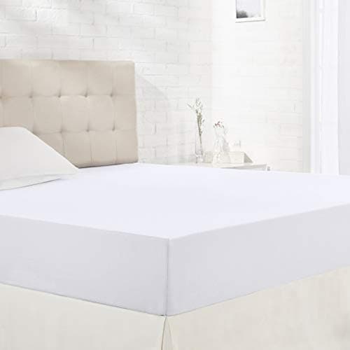 Amazon Basics Spannbettlaken – 100% Baumwolle (Jersey), 120 x 200 cm für Matratzen bis 30 cm