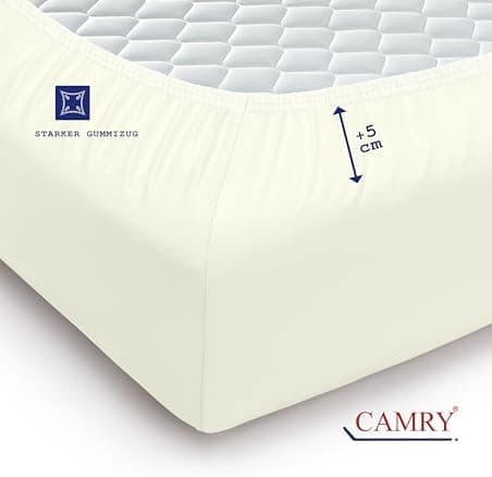 Camry Spannbettlaken 180x200–200x200 cm – Baumwoll‑Jersey Orange