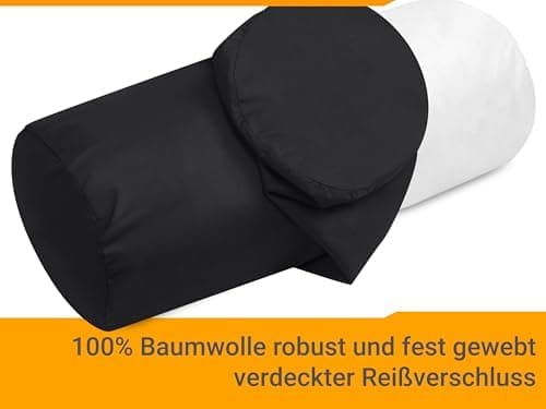 Doppelpack Baumwoll-Kissenbezüge 40 x 15 cm – Navyblau, schlichtes modernes Design