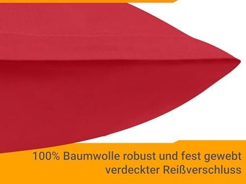 Doppelpack Baumwoll-Kissenbezüge 40 x 15 cm – Navyblau, schlichtes modernes Design