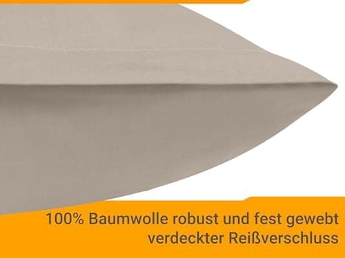 Doppelpack Baumwoll-Kissenbezüge 40 x 15 cm – Navyblau, schlichtes modernes Design