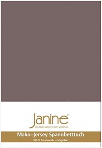 Janine Spannbettlaken Mako-Feinjersey Classic Jersey für Matratzen 180–200 x 200 cm
