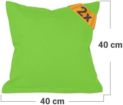 Doppelpack Baumwoll-Kissenbezüge 40 x 15 cm – Navyblau, schlichtes modernes Design