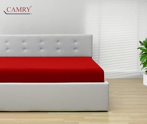 Camry Spannbettlaken 180x200–200x200 cm – Baumwoll‑Jersey Orange