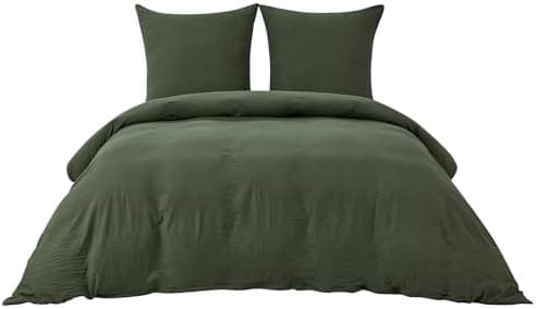 BEDSURE Bettwäsche 135x200 4‑teilig – Weiches Baumwoll‑Feeling Bettwäsche‑Set 135 x 200 cm, inkl. 2 Kissenbezüge 80x80,
