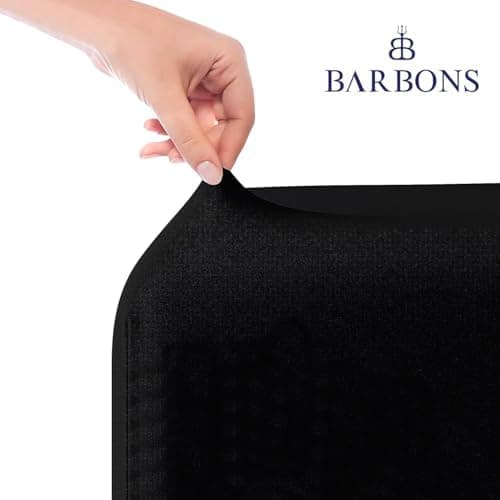 BARBONS Spannbettlaken 140x200 cm – 100% Baumwolle Jersey, für Boxspringbett & Matratzen bis 27 cm – Hellgrau