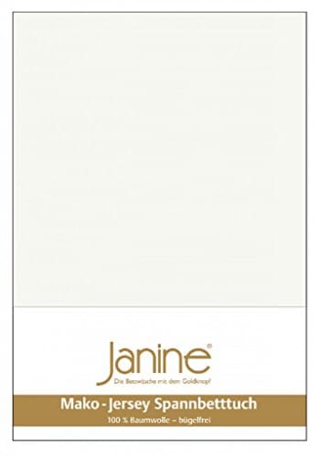 Janine Spannbettlaken Mako-Feinjersey Classic Jersey für Matratzen 180–200 x 200 cm