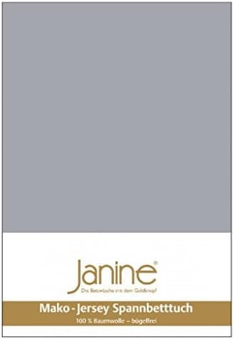 Janine Spannbettlaken Mako-Feinjersey Classic Jersey für Matratzen 180–200 x 200 cm