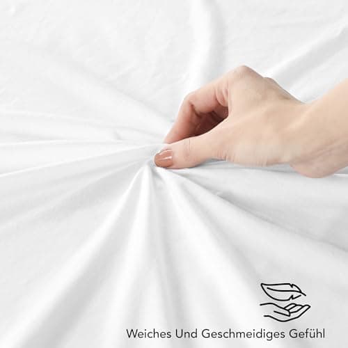 Utopia Bedding Jersey-Spannbettlaken 120 x 200 cm (25 cm) – Anthrazit, Baumwollmischung