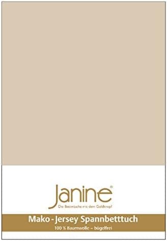 Janine Spannbettlaken Mako-Feinjersey Classic Jersey für Matratzen 180–200 x 200 cm