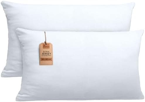 NatureMark Jersey Kissenbezüge – weich & atmungsaktiv, hautfreundlich – 40x40 cm, Anthrazit