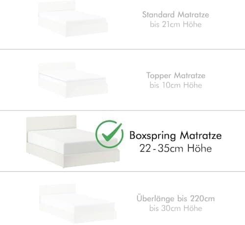 Jacobson Spannbettlaken 180×200 cm – GOTS‑zertifizierte Bio‑Baumwolle