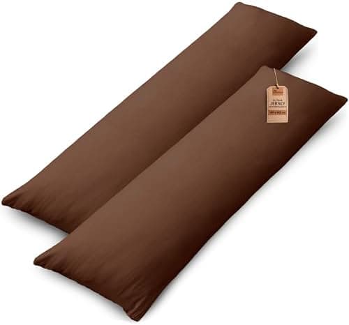 NatureMark Jersey Kissenbezüge – weich & atmungsaktiv, hautfreundlich – 40x40 cm, Anthrazit