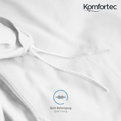 Komfortec Bettwäsche 2‑teilig (Bettbezug 155x220 + Kissenbezug 80x80) – superweiche gebürstete 100% Mikrofaser, Grau, OE