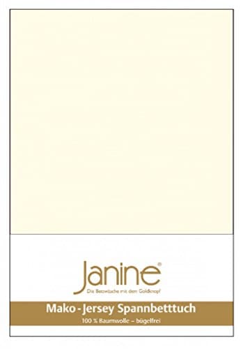 Janine Spannbettlaken Mako-Feinjersey Classic Jersey für Matratzen 180–200 x 200 cm