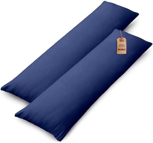 NatureMark Jersey Kissenbezüge – weich & atmungsaktiv, hautfreundlich – 40x40 cm, Anthrazit