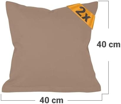 Doppelpack Baumwoll-Kissenbezüge 40 x 15 cm – Navyblau, schlichtes modernes Design