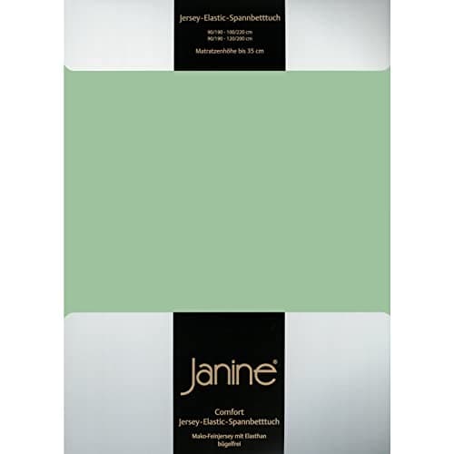 Janine Spannbettlaken Mako-Feinjersey Classic Jersey für Matratzen 180–200 x 200 cm