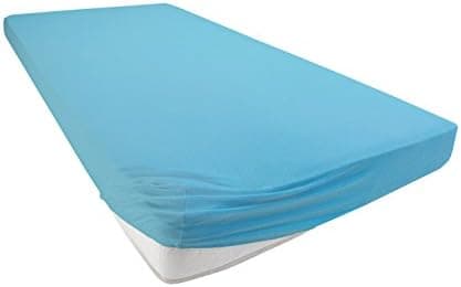 Jersey-Spannbettlaken 100% Baumwolle – 90–100×200 cm, für Matratzen bis 25 cm (Steghöhe bis 23 cm), Beige