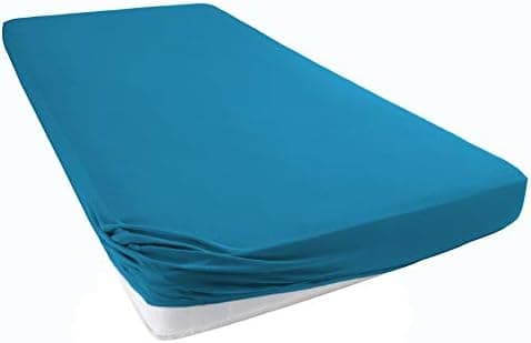 Jersey-Spannbettlaken 100% Baumwolle – 90–100×200 cm, für Matratzen bis 25 cm (Steghöhe bis 23 cm), Beige