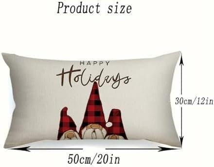 4er Set Kissenbezüge Weihnachten 40×80 cm – festliche Kissenhüllen für Sofa & Wohnzimmer