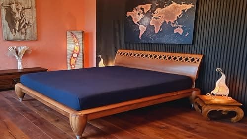 AVANTGARDE Spannbettlaken 180x200–200x220 cm, 40 cm Steg – 100% Jersey-Baumwolle 170 g/m², OEKO-TEX – passend für Boxspr