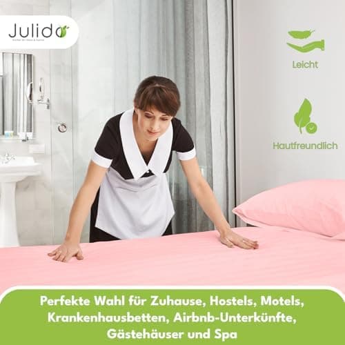 Julido Jersey-Spannbettlaken 140x200 cm – Baumwolle, OEKO-TEX® Standard 100, hautfreundlich & allergikergeeignet, Grün