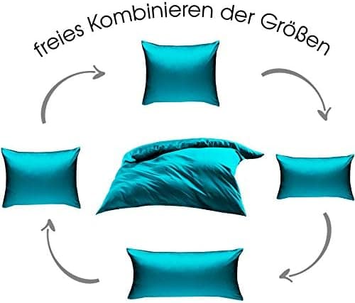 Bettwäsche Mako‑Satin (Baumwollsatin) 140 x 200 cm – OEKO‑TEX STANDARD 100