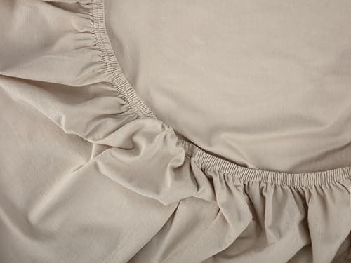 1) Spannbettlaken 100x200 cm Hellgrün — 100% Baumwolle-Jersey mit Lycra, für Matratzen bis 25 cm

2) Jersey-Spannbettlak