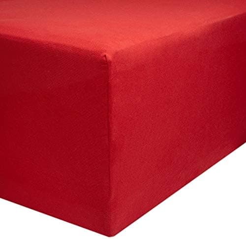 AVANTGARDE Spannbettlaken 180x200–200x220 cm, 40 cm Steg – 100% Jersey-Baumwolle 170 g/m², OEKO-TEX – passend für Boxspr