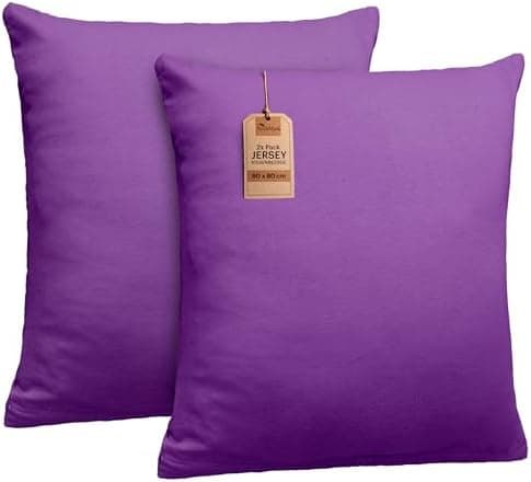 NatureMark Jersey Kissenbezüge – weich & atmungsaktiv, hautfreundlich – 40x40 cm, Anthrazit