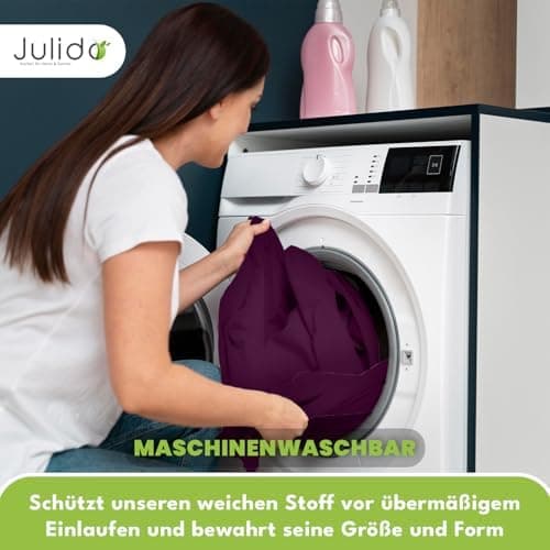Julido Jersey-Spannbettlaken 140x200 cm – Baumwolle, OEKO-TEX® Standard 100, hautfreundlich & allergikergeeignet, Grün