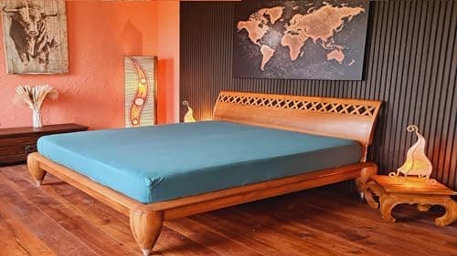 AVANTGARDE Spannbettlaken 180x200–200x220 cm, 40 cm Steg – 100% Jersey-Baumwolle 170 g/m², OEKO-TEX – passend für Boxspr