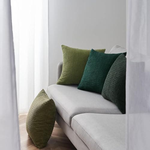 Topfinel Kissenbezüge 40x40 cm 4er-Set Rosa – Cord-Optik, flauschig, GRS‑zertifiziert