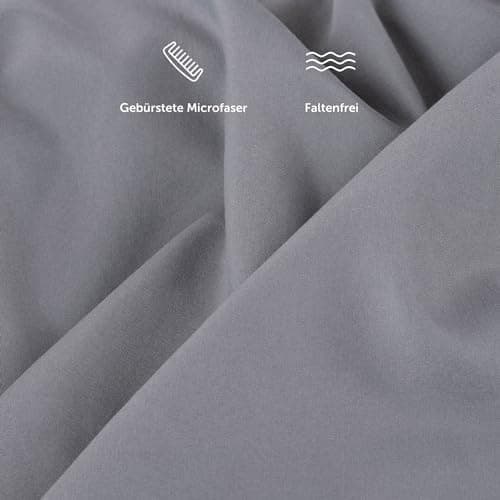 Blumtal® Spannbettlaken 140x200 cm – Microfaser, OEKO-TEX Standard 100, Grau