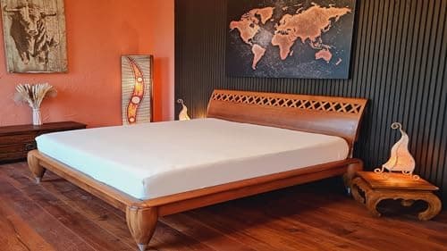 AVANTGARDE Spannbettlaken 180x200–200x220 cm, 40 cm Steg – 100% Jersey-Baumwolle 170 g/m², OEKO-TEX – passend für Boxspr