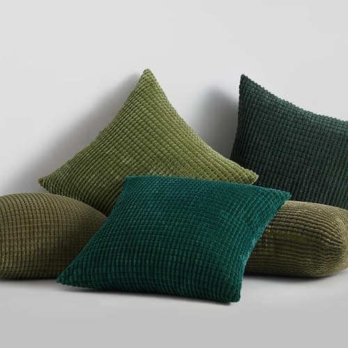 Topfinel Kissenbezüge 40x40 cm 4er-Set Rosa – Cord-Optik, flauschig, GRS‑zertifiziert