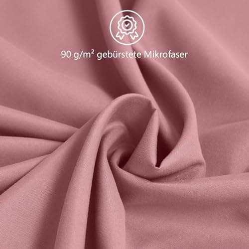 REDKEY Kissenbezug 40x80 cm 2er Set – gebürstetes Mikrofaser, Reißverschluss, waschbar bis 40°C – Anthrazit